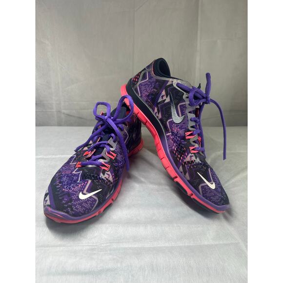Nike Shoes - Nike Free 5.0 TR Fit 4 Black/Purple/Pink Women’s Size 8